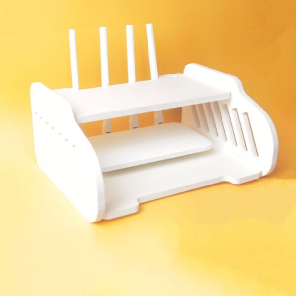 Router Stand – 007 Design – White Color