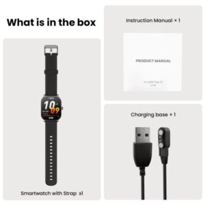 Amazfit Pop 3S Smart Watch – Black Color