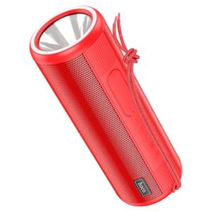 Bluetooth Wireless Speaker With Flashlight – Red Color