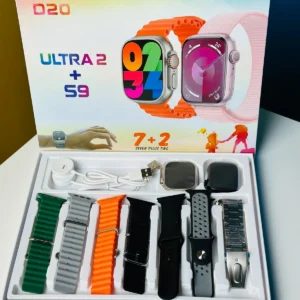 D20 Ultra 2 + S9 Smartwatch With 7 Straps