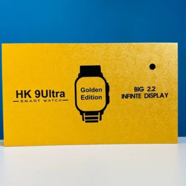 HK 9Ultra Smartwatch Golden Edition (Dual Straps) – Black Color