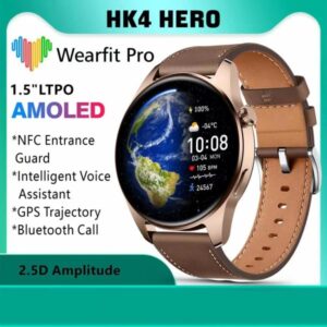 HK4Hero Amoled Smartwatch (ChatGPT Supported) – Golden Color