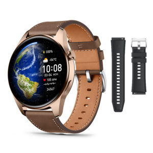 HK4Hero Amoled Smartwatch (ChatGPT Supported) – Golden Color
