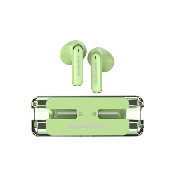 MONSTER AIRMARS XKT08 True Wireless Gaming Earphones – Green Color