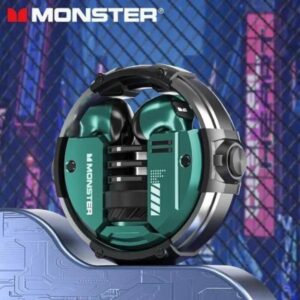Monster XKT10 Bluetooth Earphones Wireless Headphones – Green Color