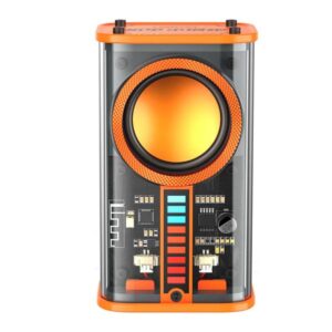 Transparent Wireless Speaker- Orange Color