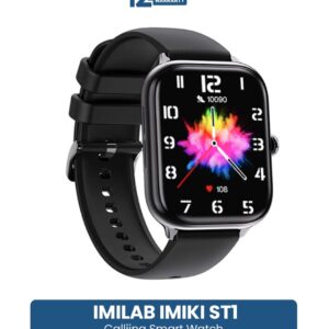Xiaomi IMILAB IMIKI ST1 AMOLED Calling Smart Watch- Black Color