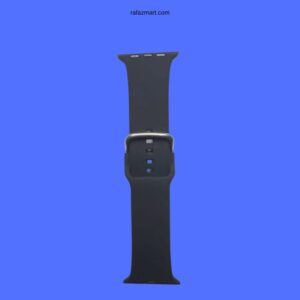 42mm-45mm Silicone Strap For Smartwatch – Black Color