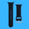 42mm-45mm Silicone Strap For Smartwatch – Black Color