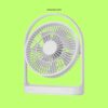 JISULIFE FA19 Rechargeable Fan 4000mAh Battery With Type C Charging Port- White