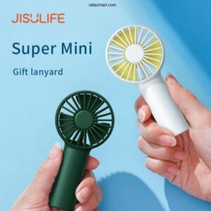 JISULIFE FA20 Rechargeable Mini Handheld Fan (2000mah Battery)- Green Color