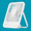 JISULIFE FA26 Rechargeable Ultra Thin Desktop Fan (4500mAh)- White Color