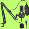 MAONO AU-A04 USB Microphone Combo Setup, Plug & Play USB Cardioid Podcast Condenser Microphone