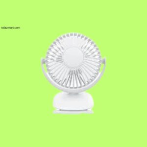 Mini Clip Fan 360 Degree Rotation Rechargeable Fan (WiWu FS03)- White Color