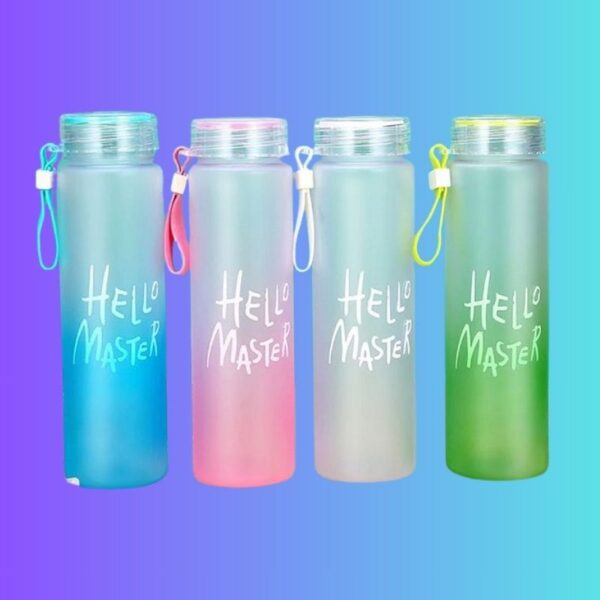 Transparent 500ml Portable Plastic Water Bottle