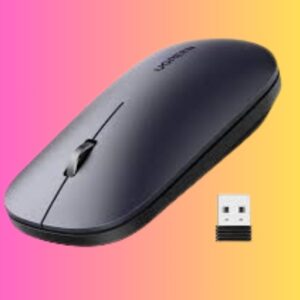 UGREEN Wireless Mouse 2.4G Silent Computer Mouse 4000 DPI- Black Color