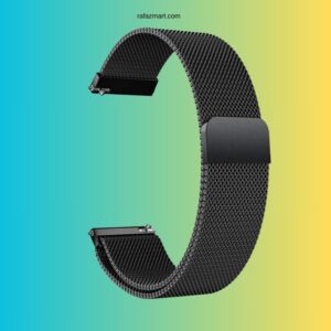 22mm Metal Magnetic Watch Strap – Black Color