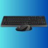 A4TECH FG1010 Wireless Keyboard Mouse Combo With Bangla – Black Color