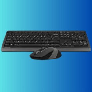 A4TECH FG1010 Wireless Keyboard Mouse Combo With Bangla – Black Color