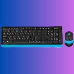 A4TECH FG1010 Wireless Keyboard Mouse Combo With Bangla – Blue Color