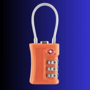 COTECi TSA Customs Code 3 Digit Combination Lock – Orange Color