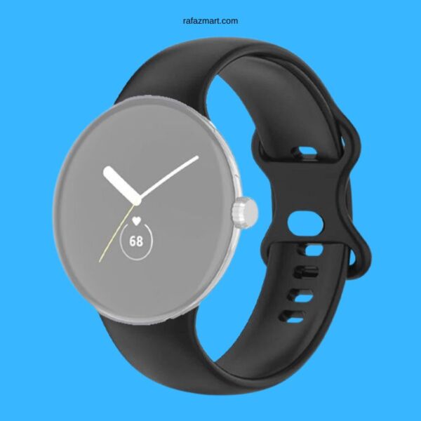 Google Pixel Smartwatch Soft Silicone Straps Black