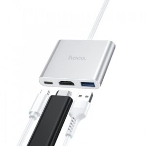 Hoco HB14 Easy Use 3-In-1 USB Type-C Hub For USB3.0+HDMI+PD
