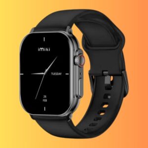 Imiki SF1 Smart Watch (Bluetooth Calling) – Black Color