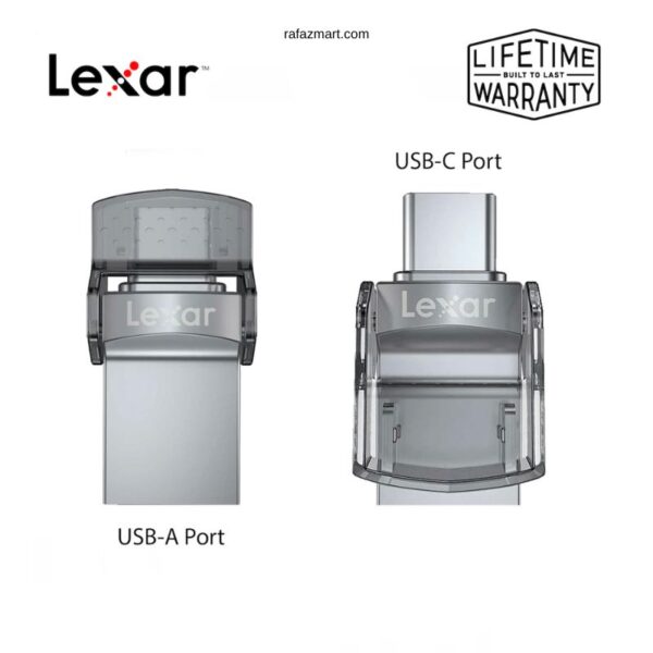 Lexar JumpDrive D35c Dual Port USB 3.0 & Type-C Pen Drive – 64GB