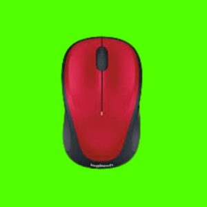 Logitech M235 Rubber Sides Wireless Mouse, Red Color