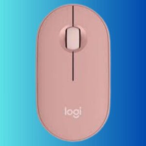Logitech M350s Pebble Mouse 2, Wireless And Bluetooth Mouse Tonal Rose