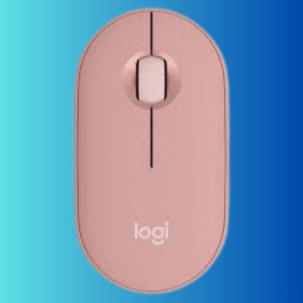 Logitech M350s Pebble Mouse 2, Wireless And Bluetooth Mouse Tonal Rose