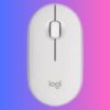Logitech M350s Pebble Mouse 2, Wireless And Bluetooth Mouse Tonal White