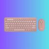 Logitech Pebble 2 Wireless Keyboard & Mouse Combo Tonal Rose Color