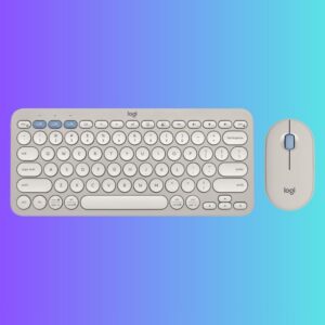 Logitech Pebble 2 Wireless Keyboard & Mouse Combo Tonal White Color