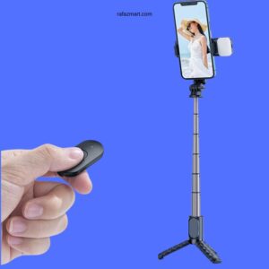 Mcdodo SS-1781 Wireless Selfie Stick Tripod With Single Light-Black