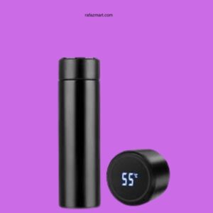 Modern Style Hot & Cold Flask With Led Temperature Monitor – Black Color