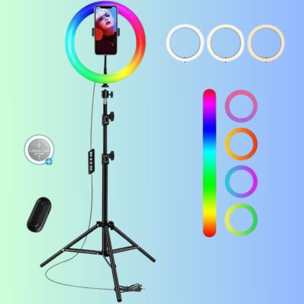 RGB LED Ring Light With Tripod (Havit ST7026)