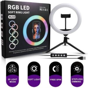 RGB LED Soft Ring Light MJ30 (Without Stand)