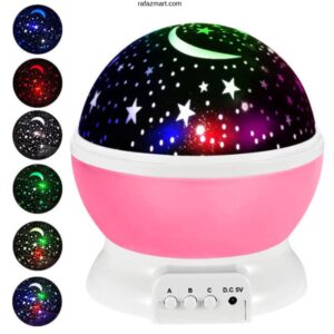 Star Master Dream Rotating Projection Lamp – Pink Color