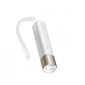 Xiaomi SOLOVE X3S Rechargeable Flashlight & 3000mAh Power Bank- White Color